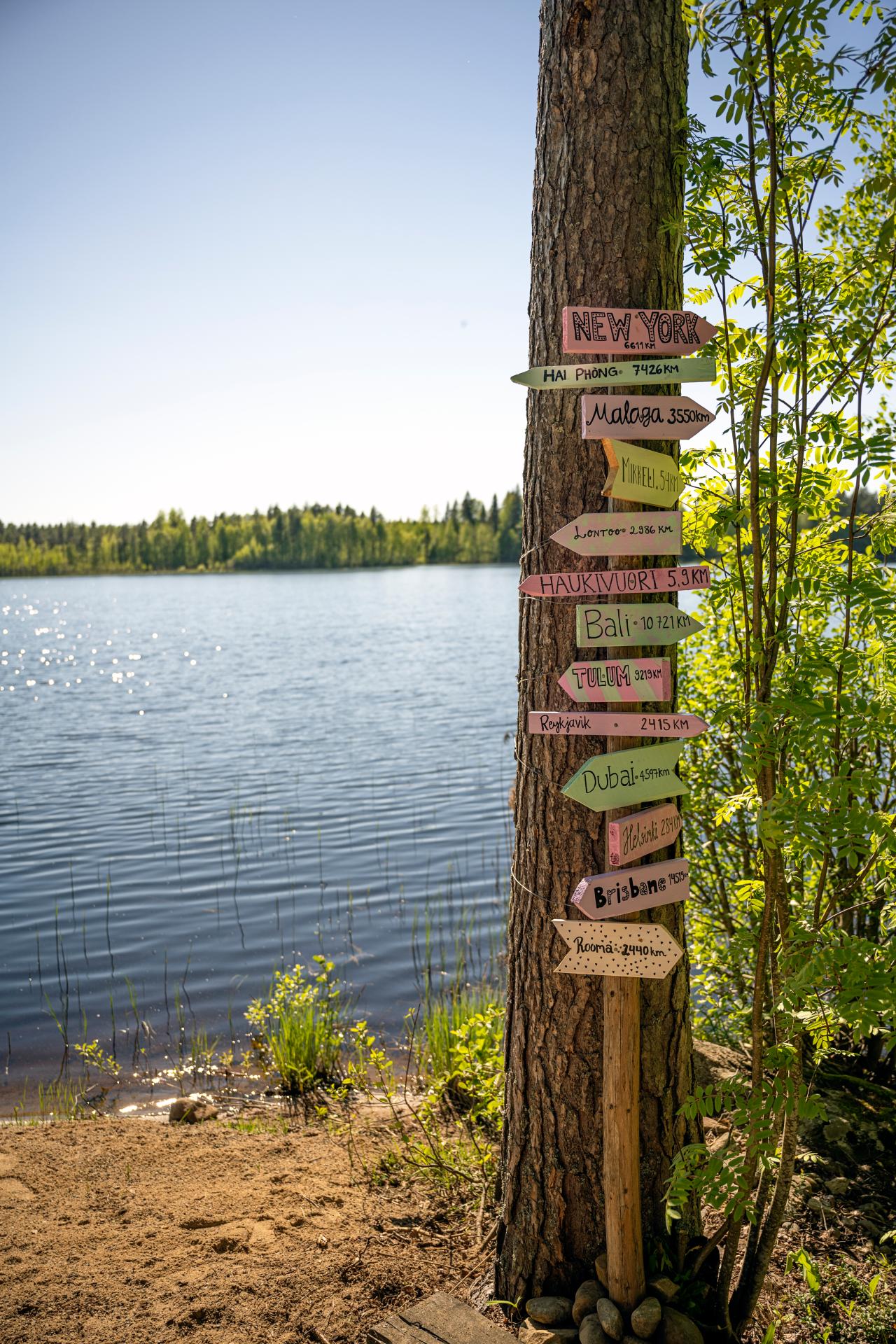 Mökkeily Haukivuorella.